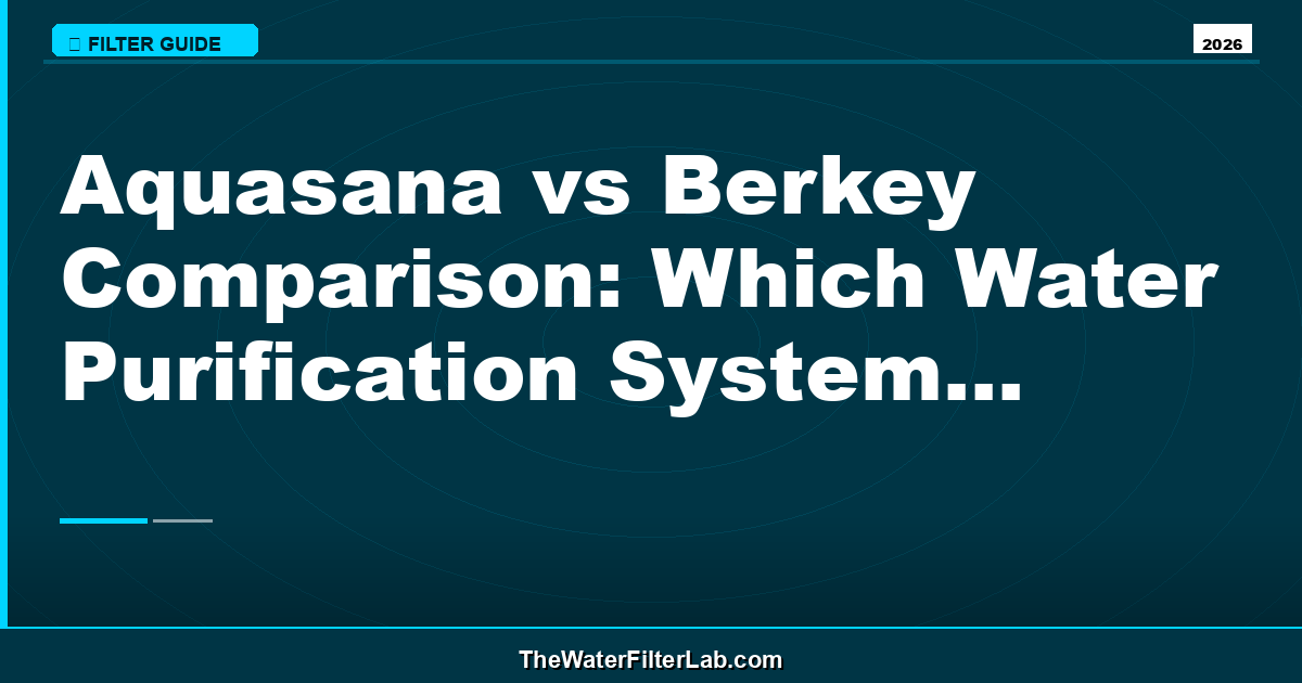 Aquasana vs Berkey Comparison: Which Water Purification System is Right for You?