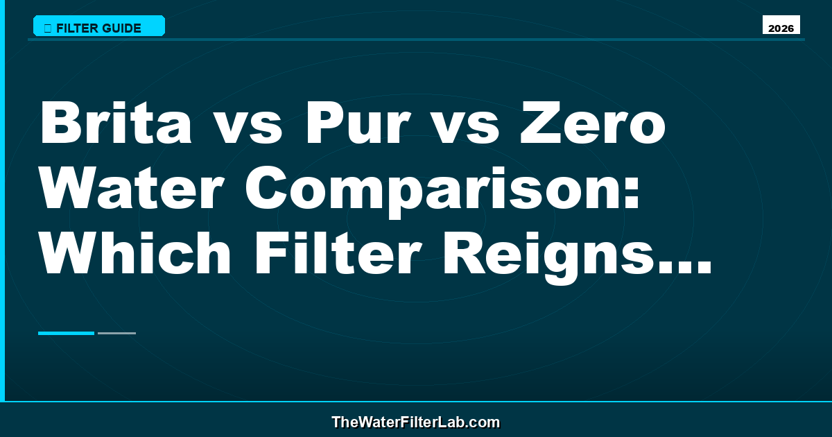 Brita vs Pur vs Zero Water Comparison: Which Filter Reigns Supreme?