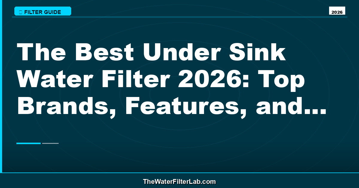 The Best Under Sink Water Filter 2026: Top Brands, Features, and Reviews