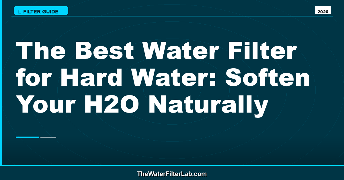 The Best Water Filter for Hard Water: Soften Your H2O Naturally