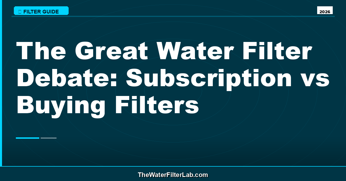 The Great Water Filter Debate: Subscription vs Buying Filters
