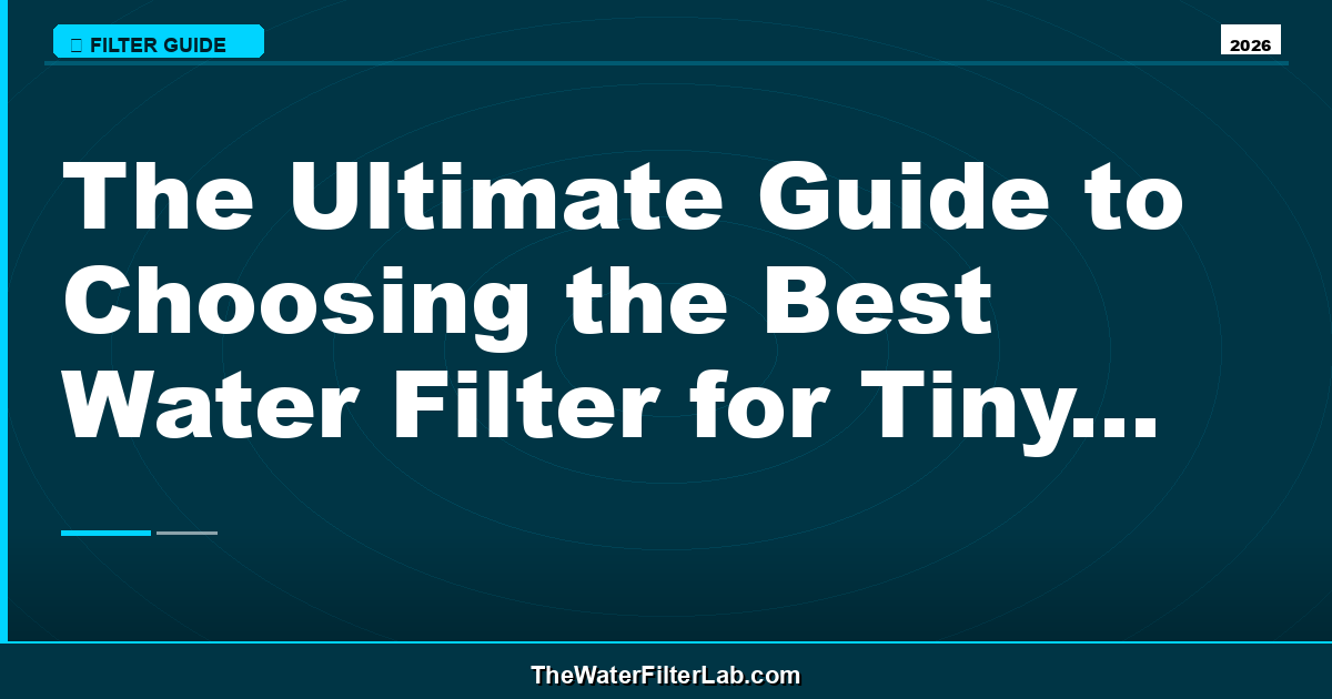 The Ultimate Guide to Choosing the Best Water Filter for Tiny House Living